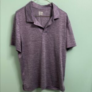 32 Degrees Purple Polo Shirt Casual Knit